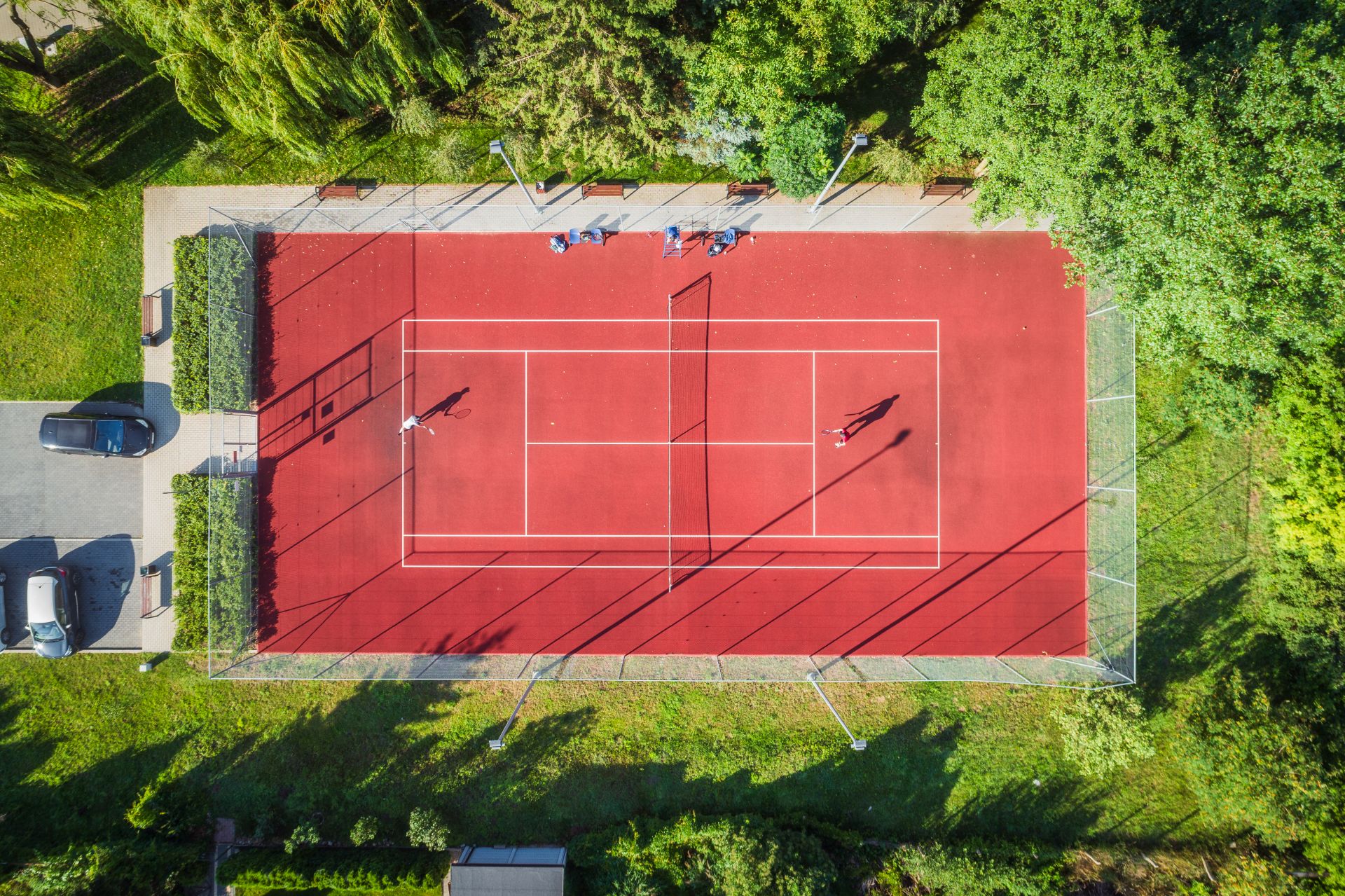 Kort tenisowy w Centrum rekreacyjno-sportowym PSARSKIE